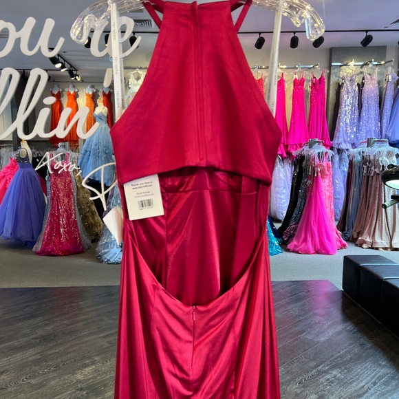 Sherri Hill 50869 raspberry size 4 NWT - Picture 6 of 8